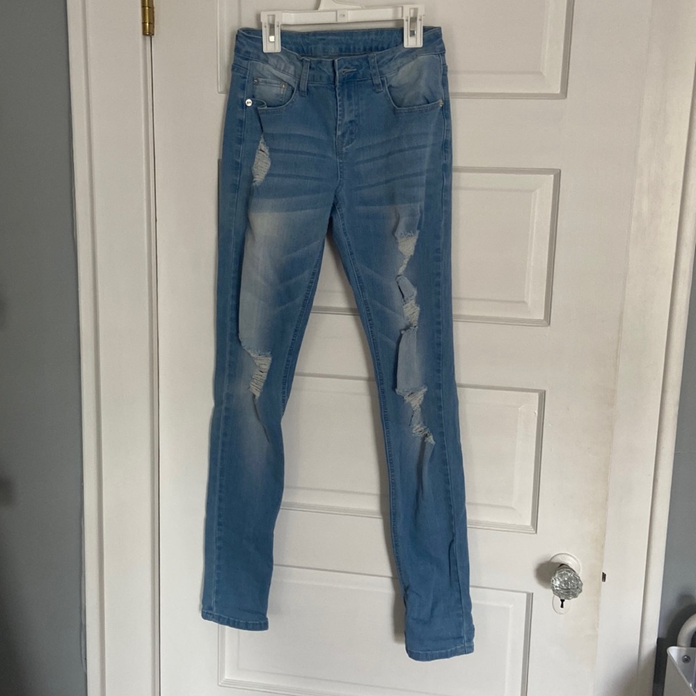 size 2 ripped jeans